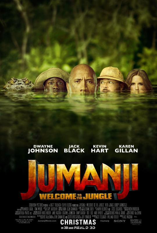 Jumanji: Welcome to the Jungle, Dwayne Johnson, Jack Black, Kevin Hart, Karen Gillan, Nick Jonas, Bobby Cannavale, Jake Kasdan