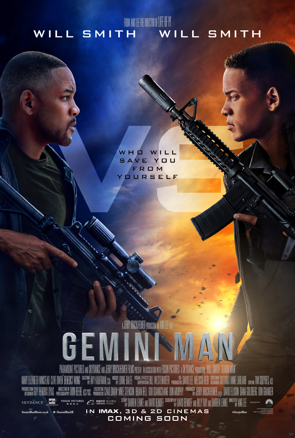 Gemini Man, Will Smith, Clive Owen, director Ang Lee, producer Jerry Bruckheimer